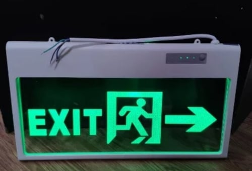 Lengkapedia Jual Lampu Exit Led Emergency Transparan Hijau Sign Darurat Ralali Com