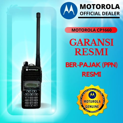 HT HANDY TALKY MOTOROLA CP 1660 / CP1660 VHF BARU ORI GARANSI RESMI