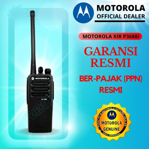 HT MOTOROLA DIGITAL MOTOTRBO XiR P3688 / P-3688 / P 3688 VHF GARANSI