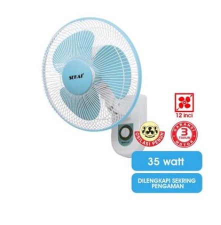 SEKAI Kipas Angin Dinding / Wall Fan 12 Inch - WFN 1206