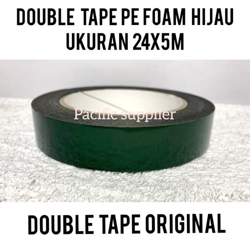 Double Tape Pe Foam Hijau/Double Tape Original/Dobel tip