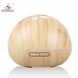 H34 Wooden Humidifier Aroma Diffuser Essential Oil 300ml Light Brown Light Brown