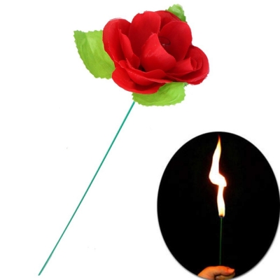 Alat Sulap Api Menjadi Bunga Mawar - Torch to Rose - Flower Magic