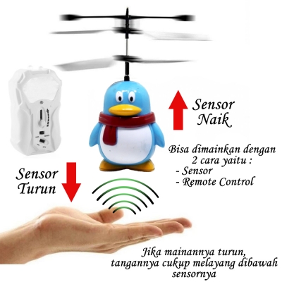 RC Helicopter Fly / Flying Robot Sensor / Mainan Anak Remote Control
