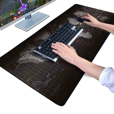 World Map Gaming Mouse Pad - Big 90x40cm