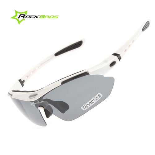 Kacamata Sepeda, Bike Polarized Cycling Glasses Sport - PUTIH