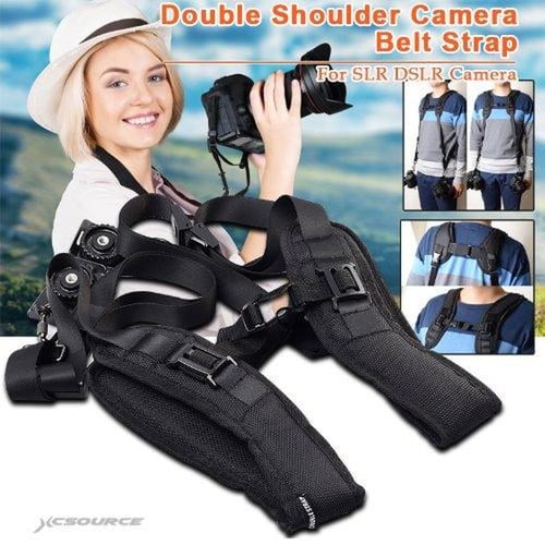 Quick Rapid Double Dual Shoulder Strap Two DSLR SLR Camera