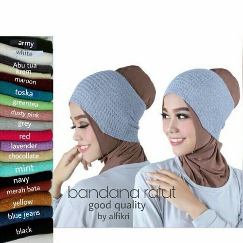 ALF - 0218 - Inner Kerudung Hijab Ciput Bandana Rajut