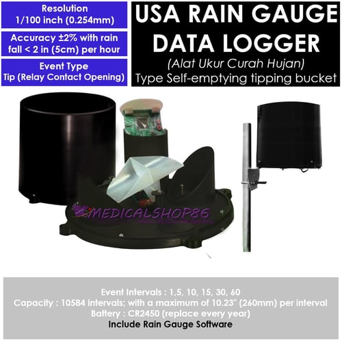 Rain Gauge Data Logger (Alat Ukur Curah Hujan)