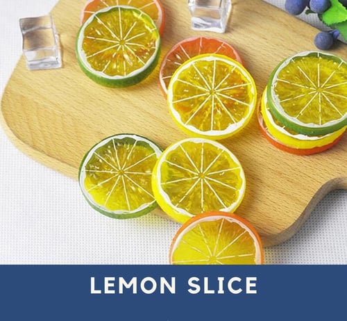Jeruk Lemon Imitasi/Lemon Slice Artificial/Properti Photo