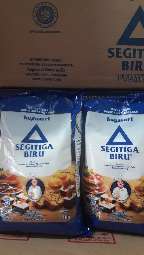 SEGITIGA BIRU Premium 1Kg 1 Dus Isi 12pcs