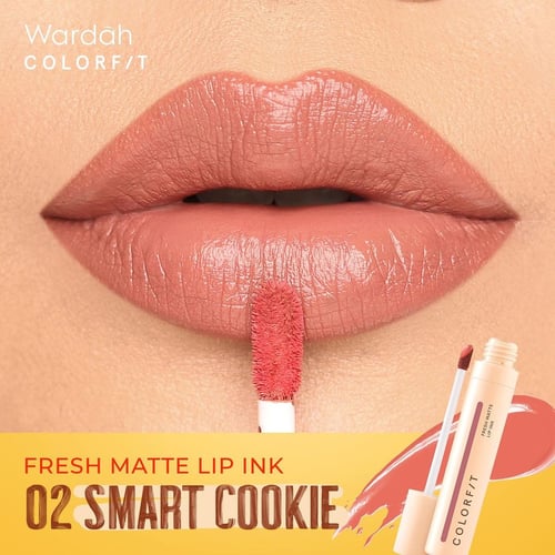 Wardah Colorfit Fresh Matte Lip Ink  02 Smart Cookie