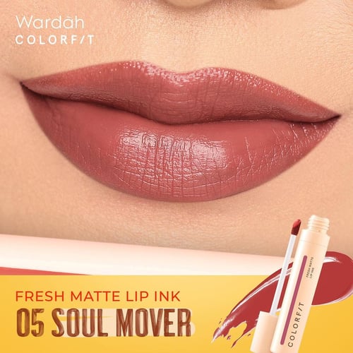 Wardah Colorfit Fresh Matte Lip Ink 05 Soul Mover