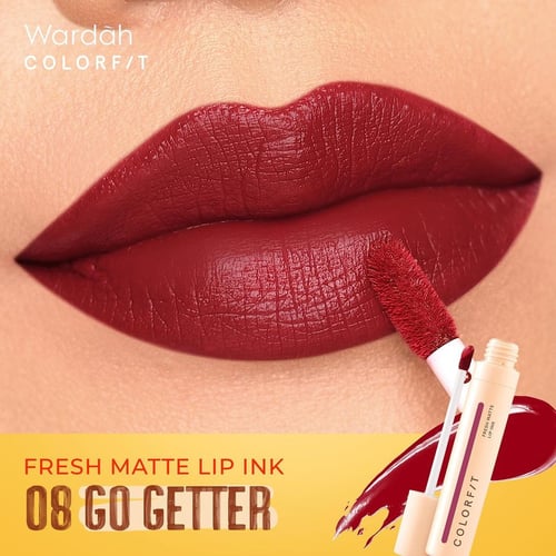 Wardah Colorfit Fresh Matte Lip Ink 08 Go Getter