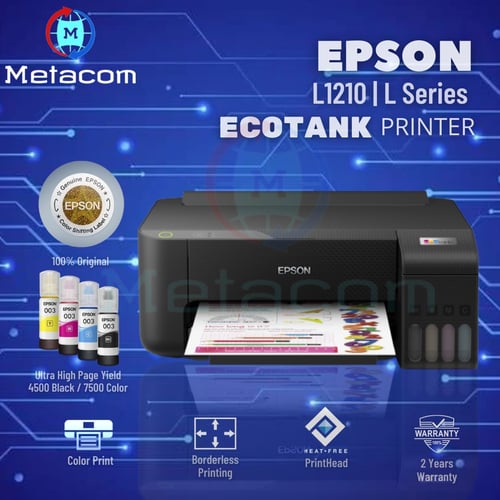 Metacom Jual Printer Epson L1210 Ecotank Single Function Print Pengganti L1110 7864