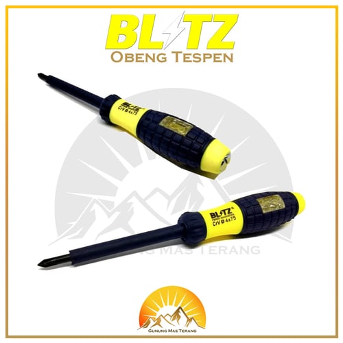 Blitz Tespen Obeng Listrik Elektrik Testpen Cek Arus Taspen AC 4 inchi + - - - ( Minus )