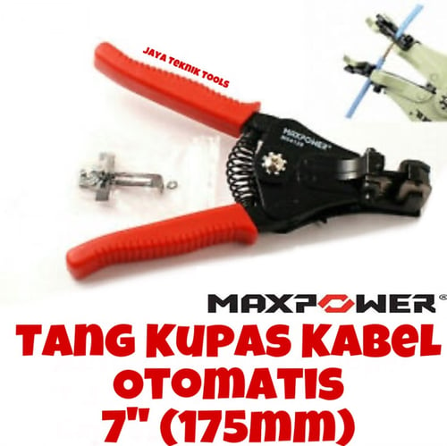 Tang Kupas Kabel Wire Stripper 7 inchi 175mm Maxpower Otomatis Automatic