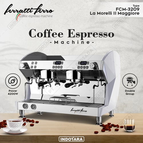 Mesin Kopi Espresso Ferratti Ferro FCM3209 La Morelli II Maggiore - GLOSSY WHITE