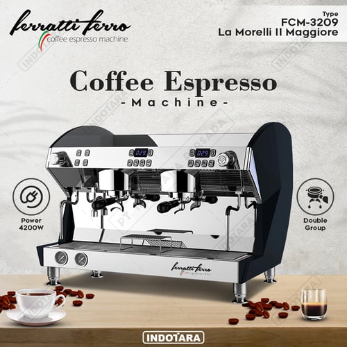 Mesin Kopi Espresso Ferratti Ferro FCM3209 La Morelli II Maggiore - MATTE BLACK