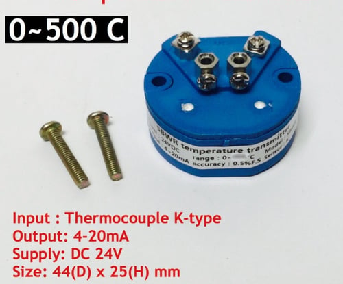 Temperature Transmitter Head 4-20mA 24Vdc Thermocouple