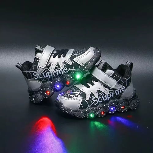 Shoes Scupreme LED / Sepatu Anak Laki Laki LED