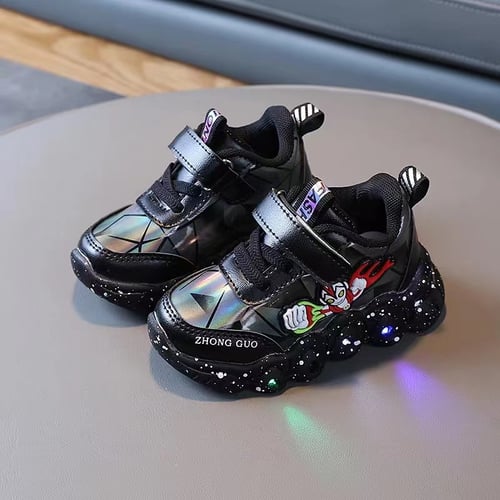 Shoes Ultramen LED / Sepatu Anak Laki Laki LED