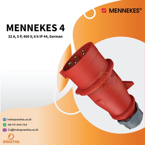 Mennekes 4 Plug AM-TOP IP 44, 400 V,5 P, 32 A, German
