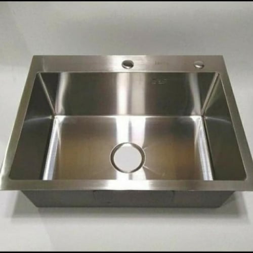 Kitchen sink 60x45 cm stainless body only - bak cuci piring stainless 6045