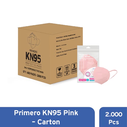 Primero KN95 Soft Pink - Karton