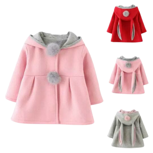 Jaket Anak Perempuan Model Kelinci Import Premium