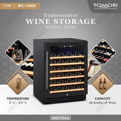 Tomori Undercounter Wine Cooler WX150US
