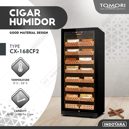 Tempat penyimpanan cerutu  Tomori Cigar Humidor CX168CF2