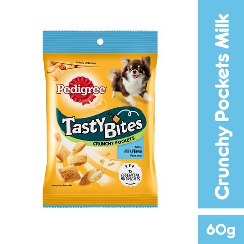 PEDIGREE Tasty Bites Crunchy Pockets Snack Anjing Rasa Milk 60 g