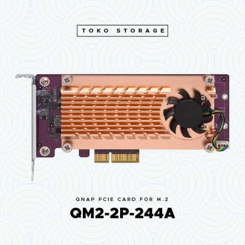 QNAP PCIe Card For M.2 - QM2-2P-244A