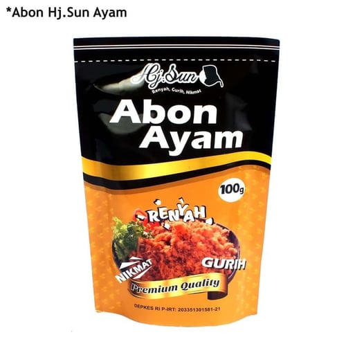 Abon Ayam Hj. Sun 100gr (1 karton)