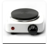 Kompor Listrik Mini Portable Hot Plate Electrik Cooking 500W - 101B - Putih