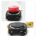 Kompor Listrik Mini Hot Plate Electric Cooking 500W - Hitam