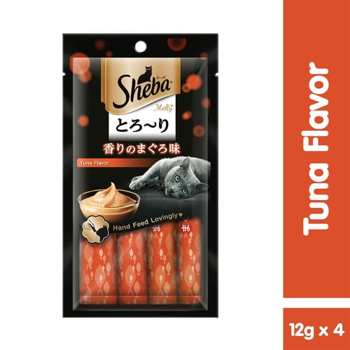 SHEBA Melty Snack Kucing Rasa tuna Mix Flavor 48 g