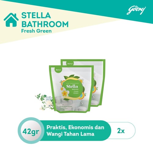 STELLA BATHROOM MIST GREEN 42GR+13GR - 2PCS