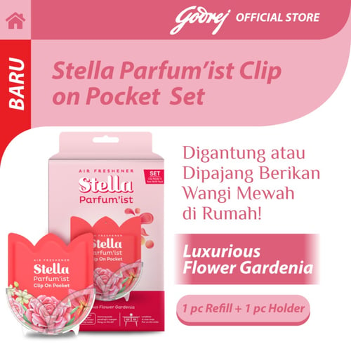 Stella Parfumist Clip On Pocket Set Luxurious Flower Gardenia