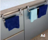 Hanger Rak Gantungan Handuk Dapur Kain Lap Tissue Serbaguna - stainless 23cm