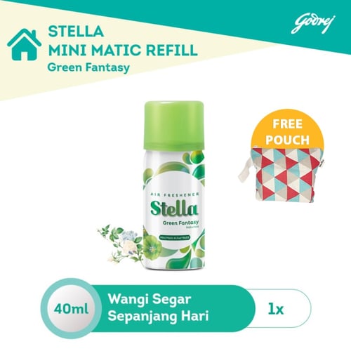 Stella Mini Matic Refill Parfumist Green Fantasy FREE Pouch