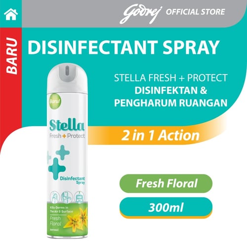 Disinfektan Spray Stella Fresh & Protect Fresh Floral 300 ml