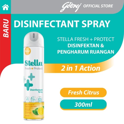 Disinfektan Spray Stella Fresh & Protect Fresh Citrus 300 ml