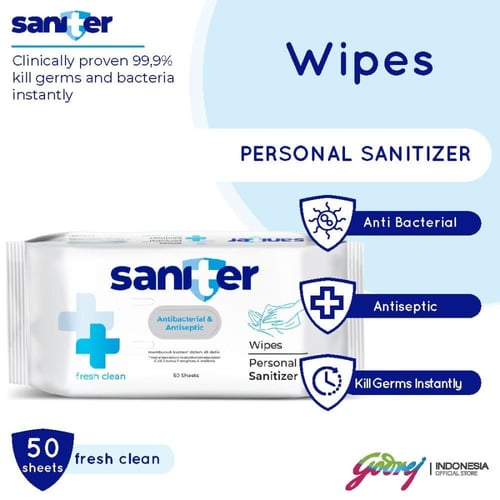 Saniter Personal Wipes Sanitizer 50S