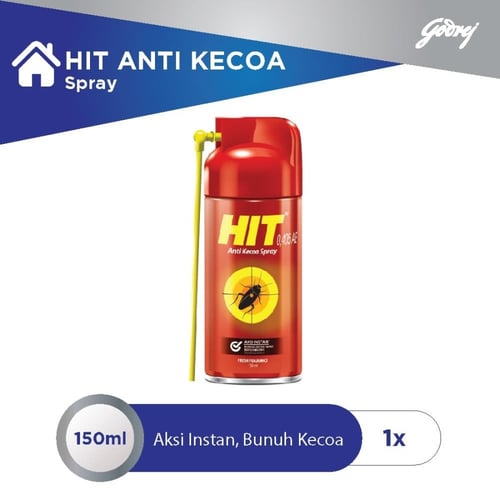 HIT Aerosol Anti Kecoa Spray Botol 150 ml