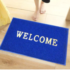 Keset Welcome Alas Kaki Karet - Biru