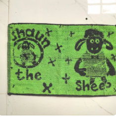 keset handuk shaun the sheep - Hijau