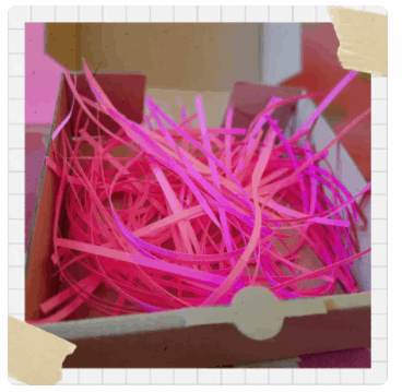 paper shredder / kertas cacah / kertas serut TERMURAH FREE GIFT - baby pink