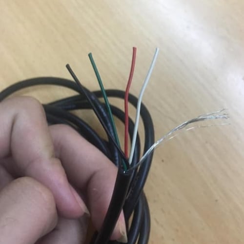 Kabel load cell isi 4 warna + 1groun harga /meter